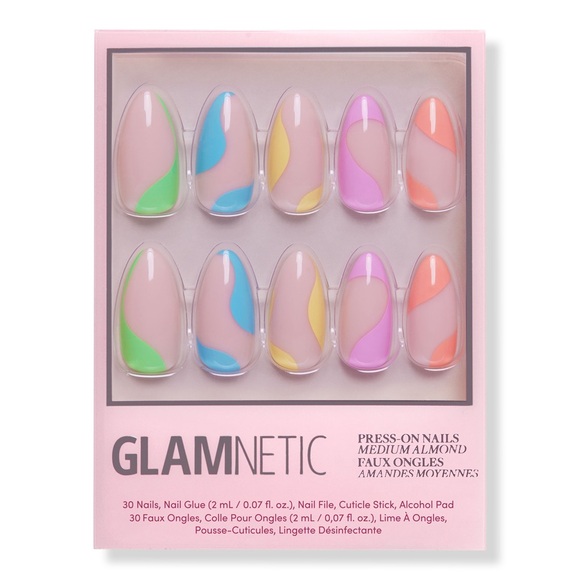 Glamnetic Other - 2 for $24 - Glamnetic Press On Nails - Rainbow Puff